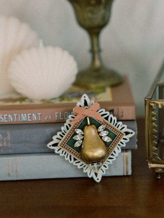 Vintage Pear Pin